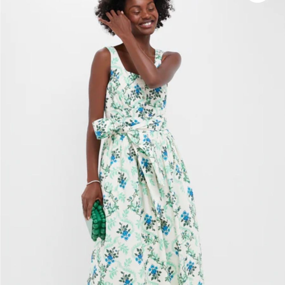 Tuckernuck Blue and Green Sleeveless Maxi Sundress